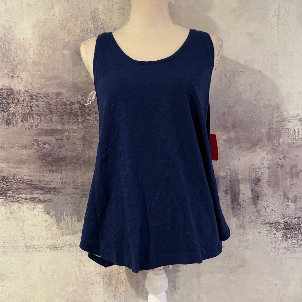 Women's Sleeveless Royal Blue Top size Large NWT